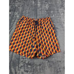 Beach Bros Swim Trunks‎ Shorts Sz M Multicolor Geometric Colorful Retro Vibes